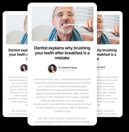 Dentists  article examples